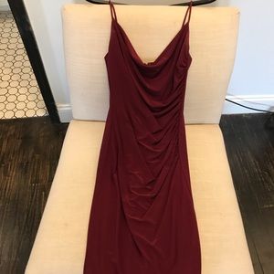 Red cocktail dress